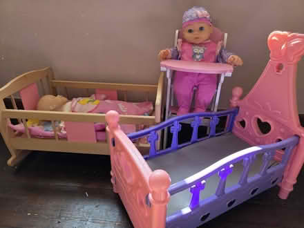Photo of free Baby dolls, cots and highchair (EX14) #1