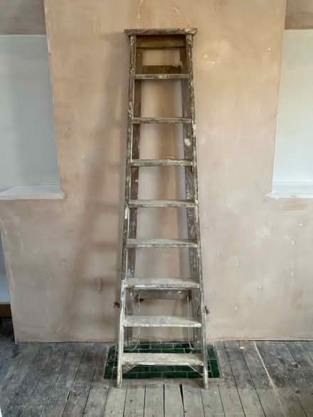 Photo of free old wooden ladder (Lawnswood LS16) #3