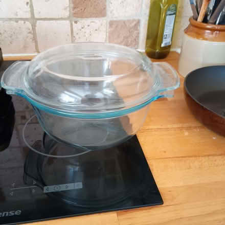 Photo of free Pyrex casserole dish with lid (Plumpton CA11) #1