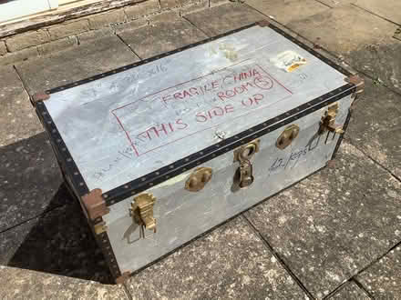 Photo of free Metal Trunk (Silverstone) #1