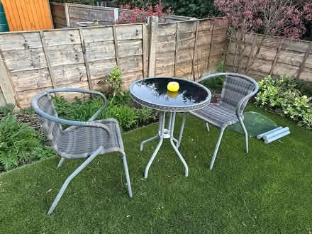 Photo of free 2 x 2 seater Bistro Tables (SK4 5EW) #1