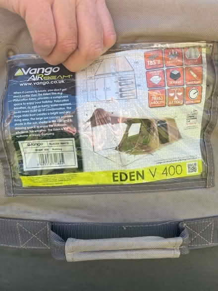 Photo of free Vango air beam Eden 409 tent (Ware SG12) #1