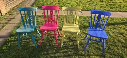 Photo of free Farmhouse table plus 4 chairs - RH5 (North Holmwood RH5 4JW) #1