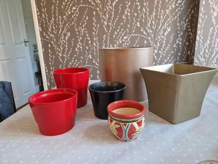Photo of free 6 indoor plant pots (Jersey Farm AL4) #1