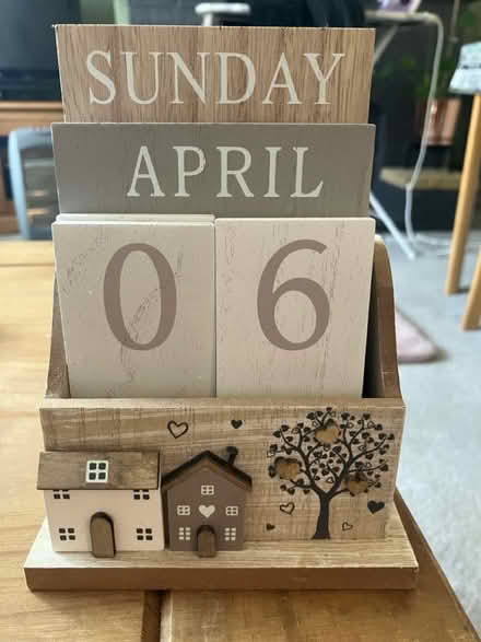 Photo of free Wooden perpetual calendar (Waddon) #1