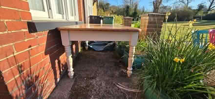 Photo of free Farmhouse table plus 4 chairs - RH5 (North Holmwood RH5 4JW) #3