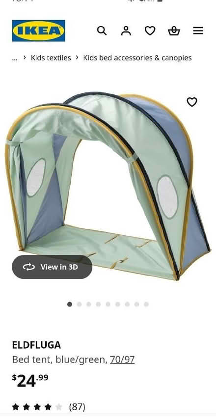 Photo of free Ikea ELDFLUGA bed tent/ canopy (Troy Town ME1) #1