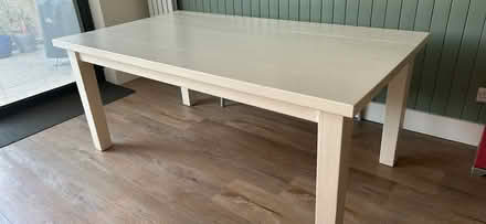 Photo of free White solid wood table (Horsell, Woking) #3