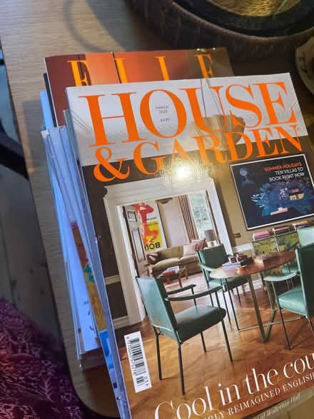Photo of free Stack of magazines. Elle Decoration and House & Garden (Harrogate HG2) #1