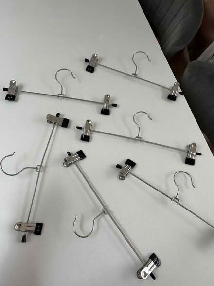 Photo of free 6 x Clip Clothes Hangers (Tooting SW17) #1