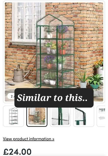Photo of free 4 tier mini green house.. approx 4ft x 18" (Troy Town ME1) #1