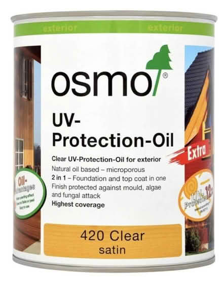 Photo of Osmo Oil for exterior wood (Southwick Green) #1