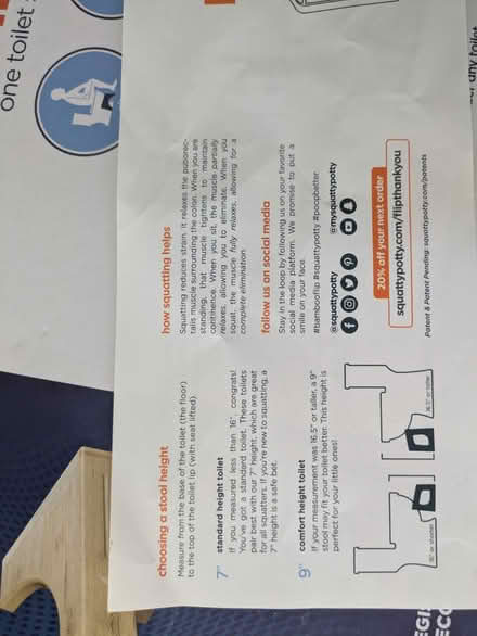 Photo of free Squatty Potty toilet stool (SE23) #4