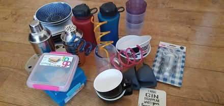 Photo of free A kitchen cupboard clearout! Plates, beakers, cocktail shake (The Camp AL4) #1