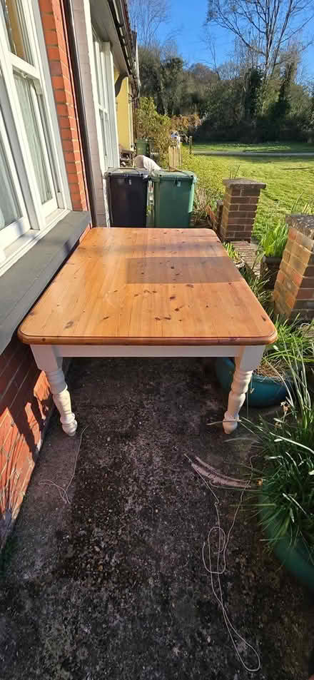 Photo of free Farmhouse table plus 4 chairs - RH5 (North Holmwood RH5 4JW) #4