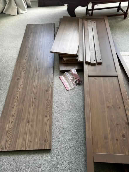 Photo of free IKEA bookshelf grey (Dowanhill G12) #1