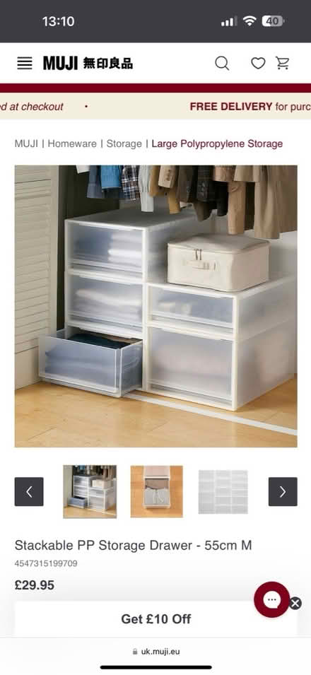 Photo of free Muji storage boxes x2 (Ladbroke Grove W10) #3