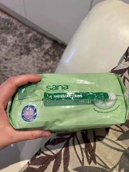 Photo of free Sana incontinence pads (KT13) #2
