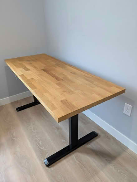 Photo of free 63"W x 26"D desk w/ cable mgmt tool (1533 Templeton Pl) #1