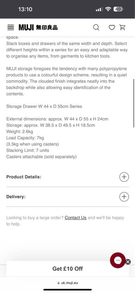 Photo of free Muji storage boxes x2 (Ladbroke Grove W10) #4