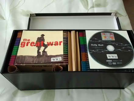Photo of free Collection WWI & WW2 DVDs in storage box (Heacham PE31) #1