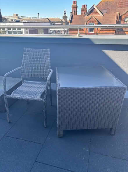 Photo of free Rattan table and chair (Croydon CR7) #1