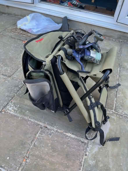 Photo of free Fishing rucksack/chair and three reels (Pokesdown BH6) #3