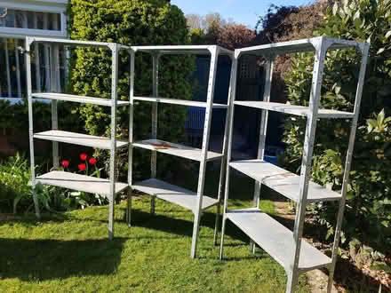 Photo of free 3 Galvanised Steel Shelving Units (St Michaels TN30) #2