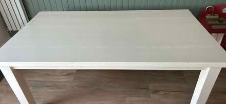 Photo of free White solid wood table (Horsell, Woking) #2