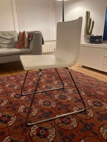 Photo of free White plastic chair (N19) #1