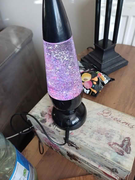 Photo of free Glitter lamp (LS16 Ireland wood) #2