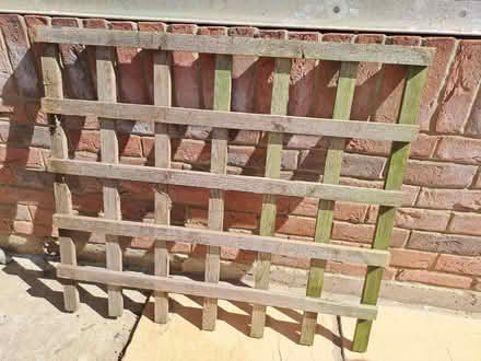 Photo of free Small piece of sturdy wooden trellis (Stanstead Abbotts SG12) #1