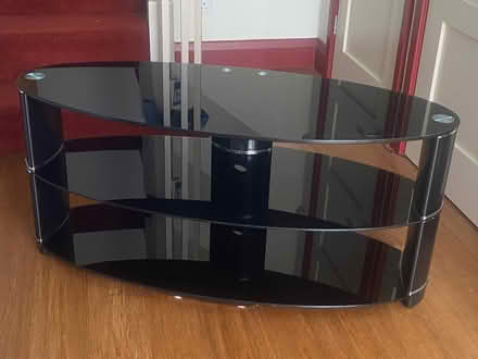 Photo of free Glass TV stand (Knebworth SG3) #3