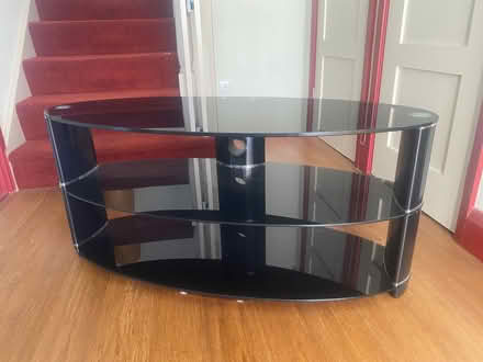 Photo of free Glass TV stand (Knebworth SG3) #2