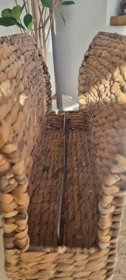 Photo of free Rattan magazine holder (CO6 Great Tey) #3