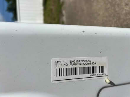 Photo of free Samsung Electric Clothes Dryer (Daytona - Clyde Morris/Beville) #3