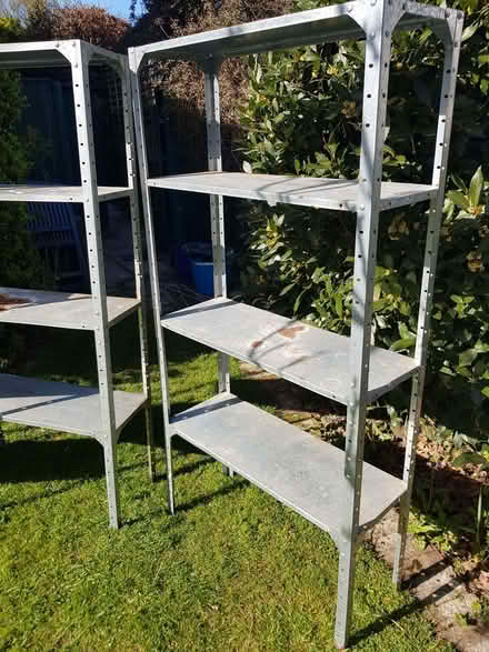 Photo of free 3 Galvanised Steel Shelving Units (St Michaels TN30) #1