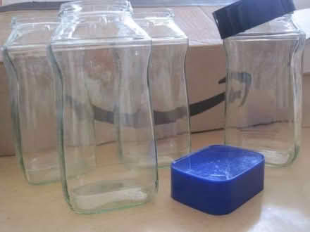 Photo of free 37 Clean Glass Coffee Jars & Lids (NW2) #1