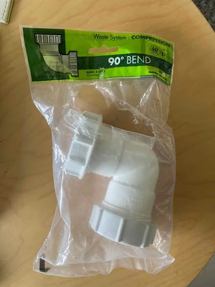 Photo of free Floplast 90 degree bend plumbing (Trowbridge BA14) #1