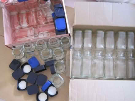 Photo of free 37 Clean Glass Coffee Jars & Lids (NW2) #2