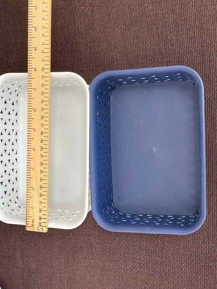 Photo of free 2 x plastic storage baskets (Ruislip HA4) #1