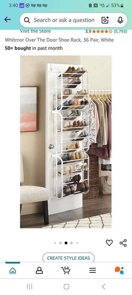 Photo of free Over The Door Shoe Rack, 36 Pair (Near Washington & Commonwealth) #2