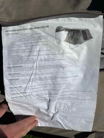 Photo of free Vango air beam Eden 409 tent (Ware SG12) #3