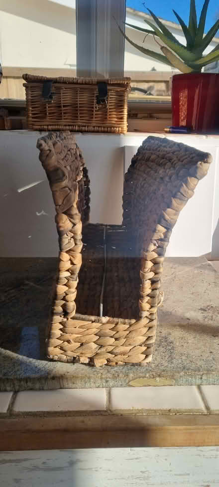 Photo of free Rattan magazine holder (CO6 Great Tey) #2