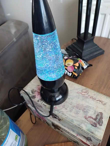 Photo of free Glitter lamp (LS16 Ireland wood) #1