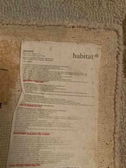 Photo of free Habitat spotty wool rug (SE26) #2
