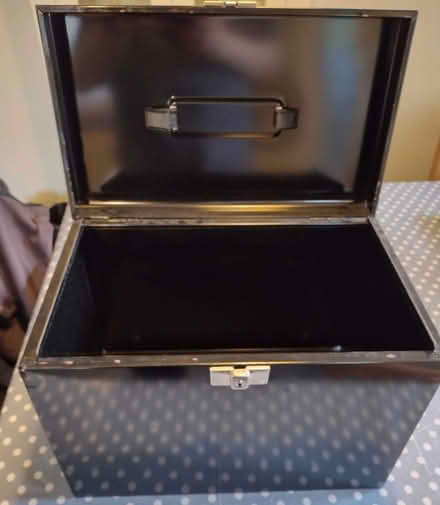 Photo of free Black metal A4 hanging file box. (Shepton Mallet BA4) #1