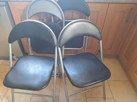 Photo of free 4 fold up chairs (Swanley BR8) #1