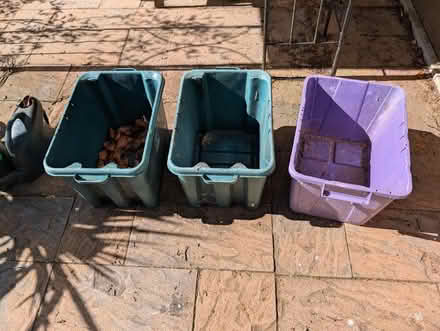Photo of free 3 plastic containers (West Byfleet GU22) #1