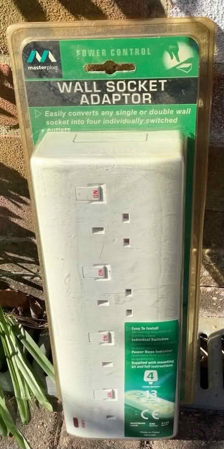 Photo of free New wall socket adapter (Burghfield Common RG7) #1